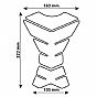 Lampa Pro-Tank X3, adhesive tank pad - Carbon