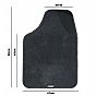 Driver Car Mat Simoni Racing Solo B Black 1 Piece