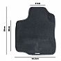 Driver Car Mat Simoni Racing Solo C Black 1 Piece