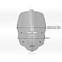 WRS Windscreen Caponord 50,5cm Honda Transalp 750 23-24