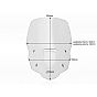 WRS Windscreen Caponord Transparent 50,5cm Honda Transalp 750