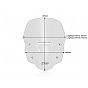 WRS Windscreen Touring Transparent 45,5 cm Honda Transalp 750