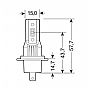 Lampa H7 12/24V PX26d 6.500K 3.000lm 15W 6LED SEOUL CSP-Y19chips HALO LED SERIE 11 PLUG ΚΑΙ BRITE 2ΤΕΜ.