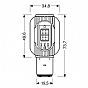 Λάμπα LED S2 9-32V 35/35W BA20d 2SMDx12chips 680lm (Διπλής Πολικότητας - CAN-BUS) 1ΤΕΜ.