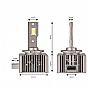AMIO LED ΜΕ ΨΥΚΤΡΑ D1S/D1R 9-16V 70W 6.500K 8600lm XD SERIES 2 ΤΕΜ.