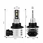 AMIO LED HΒ4 H-SERIES 9>18V 42W 6500K 3600lm +200% CSP LED 2 TEM.