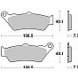 Brembo 07BB03LA LA Sinter Front Brake Pads