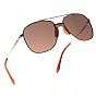 Oxford Sunglasses Force One Gold Metal Frame Brown Lens