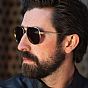 Oxford Sunglasses Force One Gold Metal Frame Brown Lens