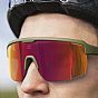 Oxford Pave Frame Orange Mirror Lens Sunglasses
