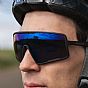 Oxford Sentiero Black Frame Blue Lens Sunglasses