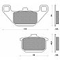 Τακάκια Πίσω DP BRAKES Standard DP311