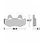 Motorcycle Brake pads SBS 125HF FA323 SCOOTER 50-125CCM