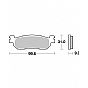 Motorcycle Brake pads SBS 155HF FA275 SCOOTER 50-125CCM