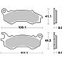 Motorcycle Brake pads SBS 205HF FA603 FR SCOOTER 50-124CCM(PCX125 )