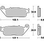 Τακάκια μοτοσυκλετών SBS 630HF FA196 STD FR/RR