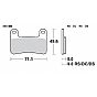Front Brake pads SBS 806HS FA379 FR