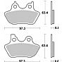Motorcycle Brake pads SBS 826HS FA299/400 ΕΜΠΡ. HARLEY DAVIDSON
