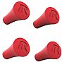 RAM® X-Grip® Red Rubber Cap 4-Pack
