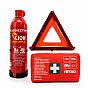 Race Axion – Roadside Assistance Kit with 1L Foam Fire Extinguisher, Warning Triangle First Aid Kit for Complete Emergency Readiness – 1 Set
