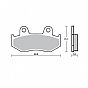 Motorcycle Brake pads SBS 125HF FA323 SCOOTER 50-125CCM