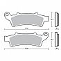 Motorcycle Brake pads SBS 159CT FA324 MAXI SCOOTER 125-249CCM