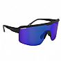 Oxford Pave Black Frame Blue Mirror Lens Sunglasses