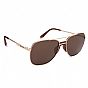 Oxford Sunglasses Force One Gold Metal Frame Brown Lens