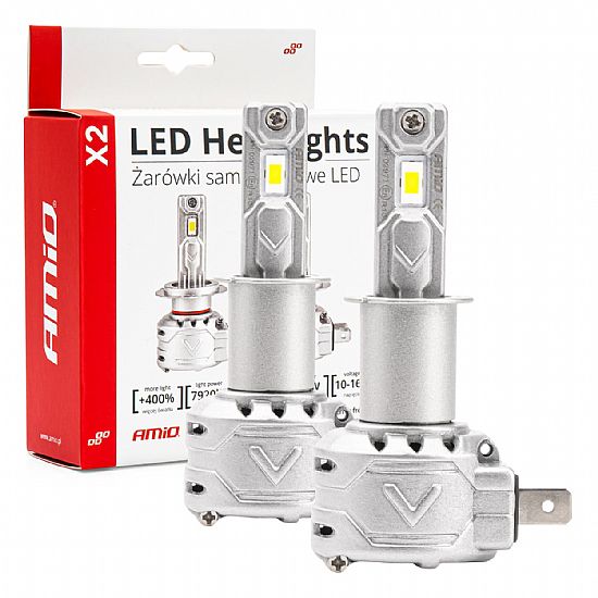 Amio LED H3 10-16V 72W 6.500K 7920lm