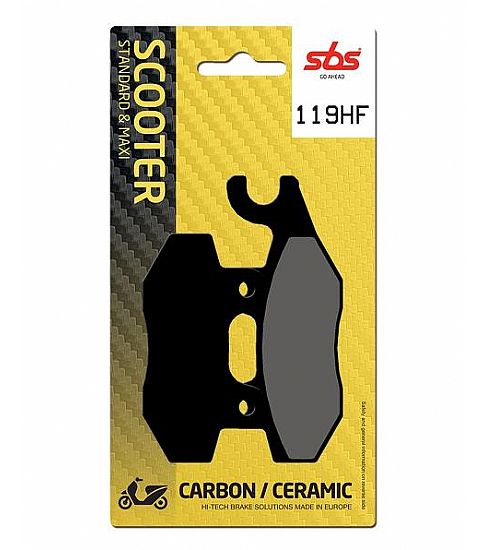 Τακάκια μοτοσυκλετών SBS 119HF SFA197 SCOOTER 50-125CCM