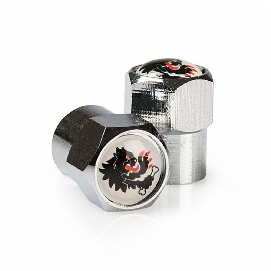 Malossi 2 whites plugs for tyre inner tube valve