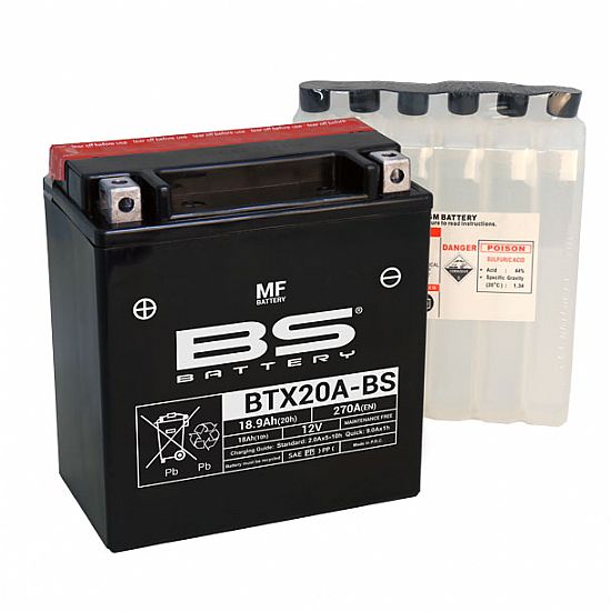 BS Battery BTX20ABS (YTX20A-BS) 18.9 Ah