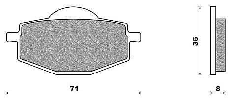 Brake pad Newfren FD090BR XT Z 600 TENERE (88-90)