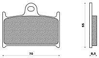 Organic Front Disk Pad GSX R 750 (88-93)