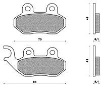 Set Pads Front NEWFREN FD219BE SYM SYMPHONY 125 (09)
