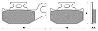Set Pads NEWFREN FD301BKS with Kevlar UH BURGMAN 125-200 (07)