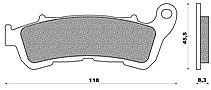 Set Pads Front NEWFREN FD385BE SH 300 I (07)