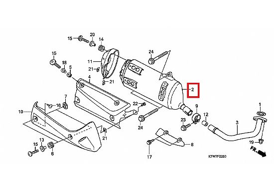 Εξάτμιση γνήσια HONDA SH300