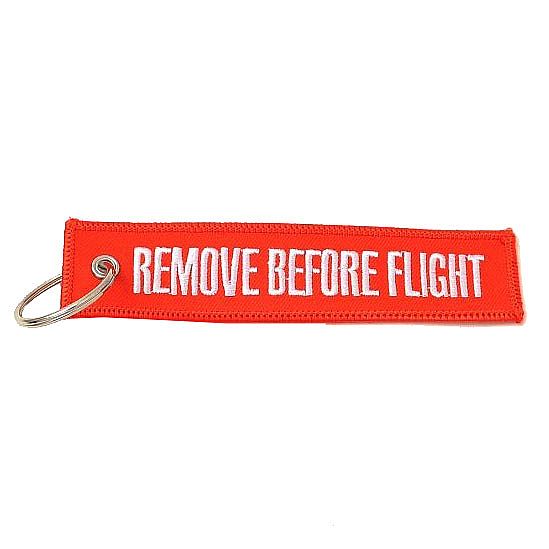 Μπρελόκ μοτοσυκλέτας - σκούτερ REMOVE BEFORE FLIGHT κόκκινο