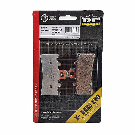 Εμπρός Τακάκια DP Brakes RDP X-Race Titanium RDP519 Sintered Metal