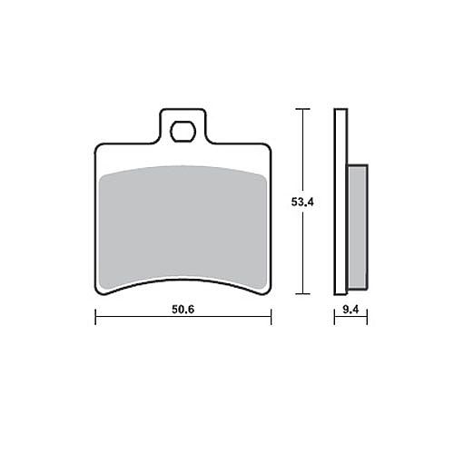 Motorcycle Brake pads SBS 152HF SFA298 CITYBLADE125/150 RR,TREVIS125-RR