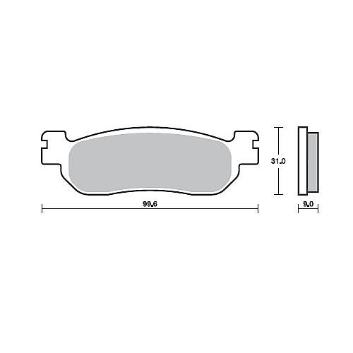 Motorcycle Brake pads SBS 155HF FA275 SCOOTER 50-125CCM