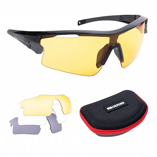 Oxford Sector Multi-Lens Sunglasses,Clear Smoke Yellow