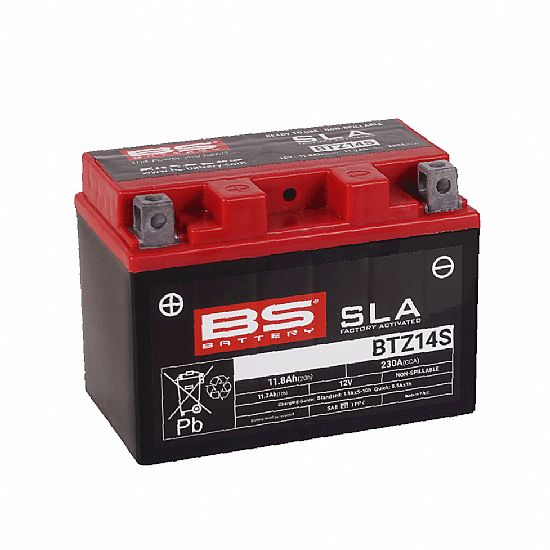 BS Battery BTZ14S(YTZ14S) SLA 230CCA