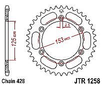 Rear sprocket JT R1258 54 Teeth
