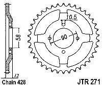 Rear sprocket JT JTR271 50 Teeth