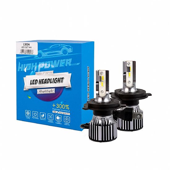 LED MTech H4 12>24V 6.500K 5.000lm 50W CSP1860 LED +300%