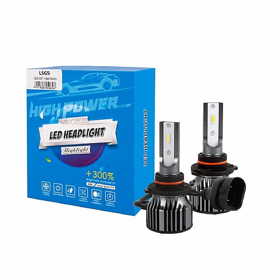 LED M-Tech HΒ3 9005 12>24V 6.500K 5.000lm 50W +300% Set
