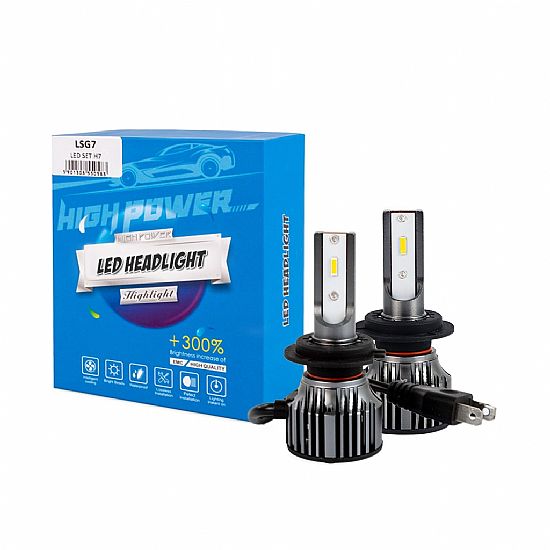 LED MTech H7 12>24V 6.500K 6.400lm 50W 2 ΤΕΜ.