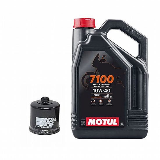 Πακέτο Service MOTUL 7100 10w-40 Με Φίλτρο Λαδιού ΚΝ204 4L Honda Varadero 1000